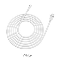  USB kabelis Hoco U72 Type-C 1.2m silicone white 